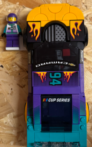 Suporte de Parede para carro e minifigure Speed Champions - Compatível LEGO