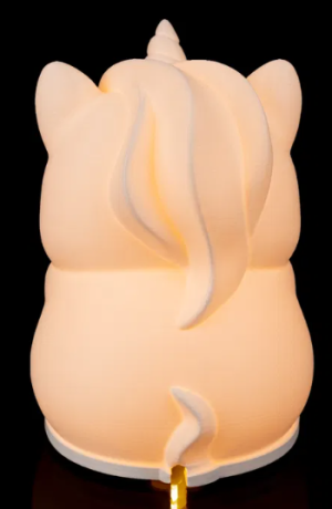 Luminária Unicórnio com Sorvete – Luz Decorativa LED (18cm)