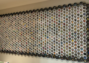 Painel Modular Hexagonal para Minifiguras LEGO® - (com 3 + fixador)