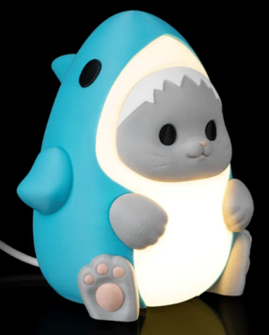Luminária Infantil Gatinho Tubarão