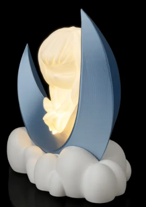 Luminária Decorativa Menina na Lua