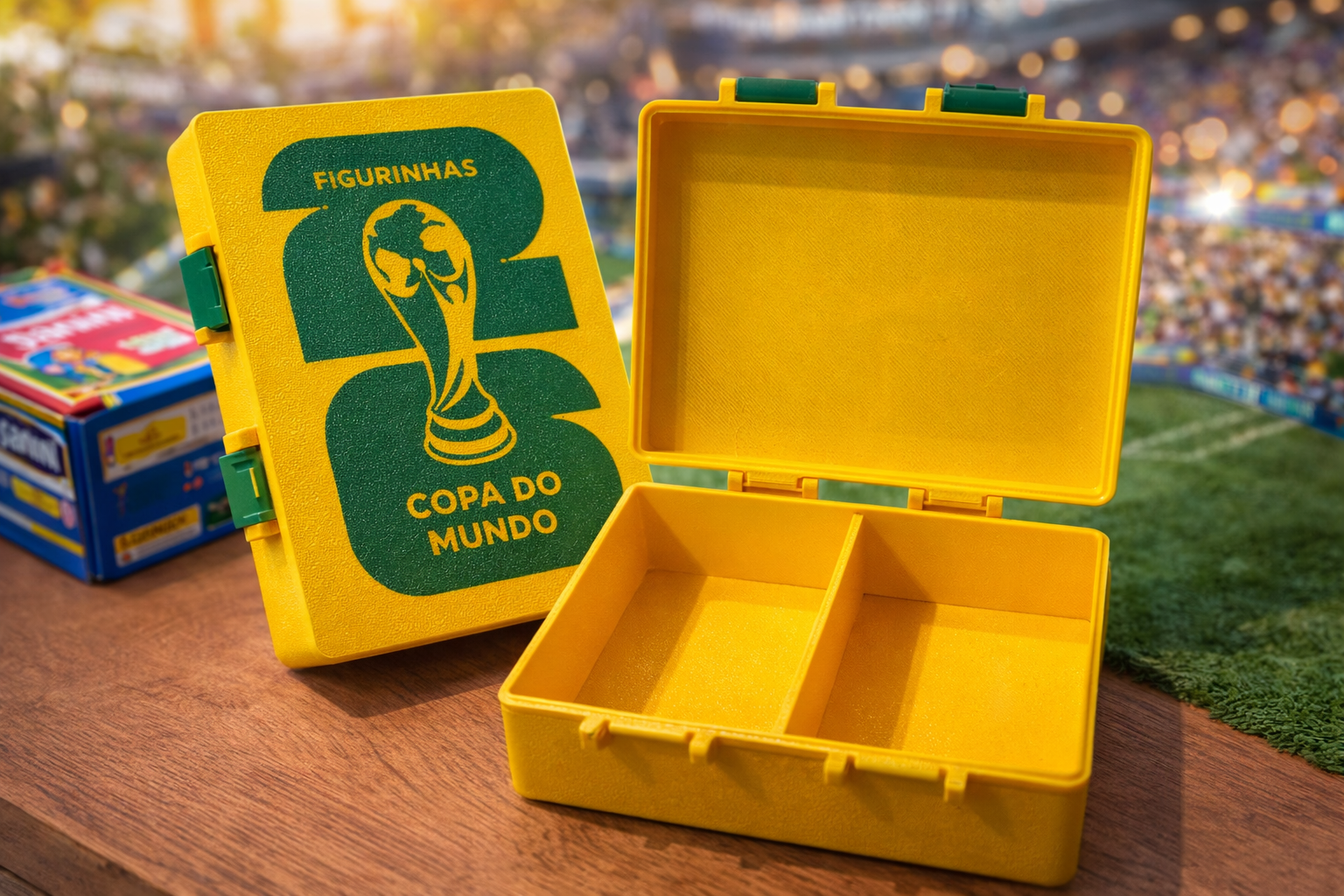Caixa Organizadora para Figurinhas da Copa do Mundo 2026