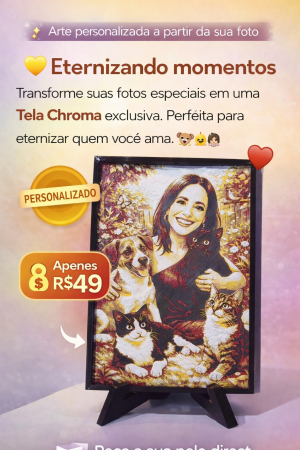 Tela Chrome PERSONALIZADA
