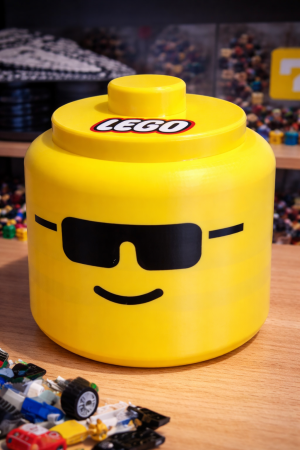 Organizador Brick Head – Porta Peças e Objetos Colecionáveis